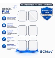 SChitec HUAWEI WATCH FIT 4 Pro Uyumlu Ön Yüzey Nano Şeffaf Hidrojel Ekran Koruyucu