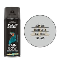 Selsil Rainbow Akrilik Sprey Boya AÇIK GRİ 400 ml. - RAL7035