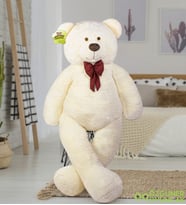 Bubblebear 200 cm Papyonlu Büyük Ayıcık (%100 Yerli) (Krem)