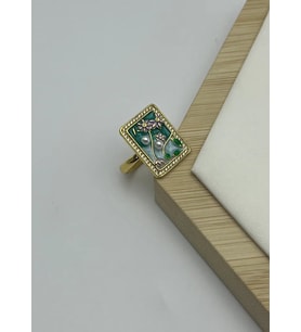 Çelik Gold Ayarlanabilir Yüzük - 25yzk236