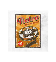 Retro Movie Collection Vintage Ahşap Mdf Tablo