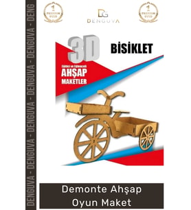 #Oyuncak Eğitici Hobi Tasarım 3D Boyanabilir MDF Lazer Kesim Puzzle Hediyelik Demonte Ahşap Oyun