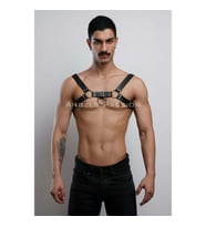 Erkek Göğüs Harness, Fantazi Giyim Deri Harness (Kırmızı)