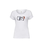 Biggdesign Muzur Kediler T-shirt (Beyaz)