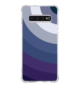 Samsung Galaxy S10 Plus  Köşe Korumalı Antişok Kapak Renk Cümbüşü Tasarımlı  Silikon Kılıf (Şeffaf)