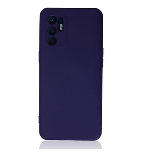 Oppo Reno 6 Kılıf Nano İçi Kadife Silikon - Mor