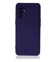 Oppo Reno 6 Kılıf Nano İçi Kadife Silikon - Mor