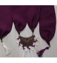 İğne oyalı fular