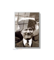 Dikey Çerçeveli Cam Cam Ata 035 Modern Ev Dekoru Duvar Sanatı Ev Ofis Tablosu (Gümüş)