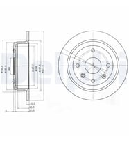 DELPHI BG4091 Arka Fren Diski 96549630 (2 Adet Fiyatıdır)