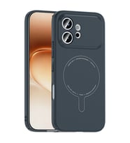 Lexroo Honor 600 5G Kılıf M-Safe Şarj Özellikli Kamera Korumalı Elio Sert PC Kılıf - Lacivert