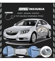 Opel İnsignia Oto Araç Kapı Koruma Fitili 5metre Parlak Gri Renk