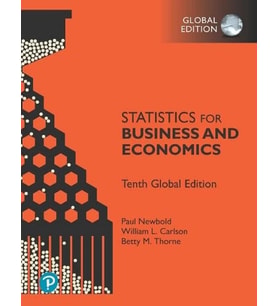 Statistics for Business and Economics 10th Global Edition Newbold Carlson