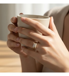 STİL İNCİSİ/XUPING JEWELRY BARONİ ZİRKON TAŞLI YÜZÜK (Altın Rengi)