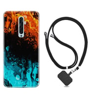 Oppo Reno 2Z 4 Lite 4 Pro 5 6 7 A31 Kılıf Boyun Askılı Silikon Orange Blue Color 1665