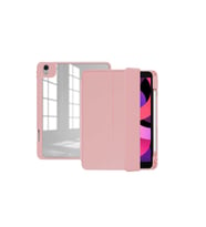 Apple iPad Pro 12.9 2018 (3.Nesil) Uyumlu Kılıf Zore Nort Arkası Şeffaf Standlı Kılıf (Pembe)