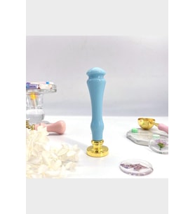 Mum Mühürü Sapı 5 Farklı Pastel Renkde Plastik Alaşım M8 Dişli  Mavi