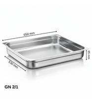 ÜRET Standart Gastronom Küvet GN 2/1 65 mm 18,5 lt