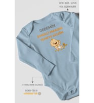 Dedemden Uzun Kollu Çıtçıtlı Bebek Body