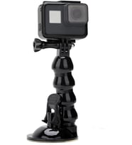 AX-231 Vantuzlu Araç İçi Esnek Kamera Tutucu – GoPro, DJI Osmo Action, Insta360 ile Uyumlu, 1/4 Vida Bağlantılı,