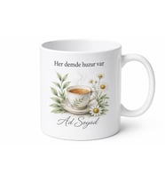 Rahatlatıcı Çay Temalı Baskılı Kupa Bardak Hediye Porselen Mug