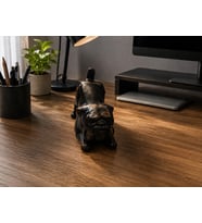 Bulldog Biblo Dekoratif Reçine Siyah Köpek Figürü – Modern Masaüstü Dekoru – Ofis, Kitaplık ve Ev Dekorasyonu – 7.5x10x5 cm