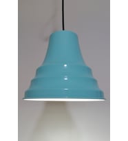  RİOLİGHT RETRO TURKUAZ İÇİ BEYAZ TEKLİ METAL SARKIT ÇAP:23CM  (Siyah)