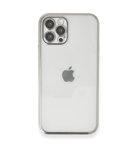 İphone 12 Pro Kılıf Razer Lensli Silikon - Gümüş