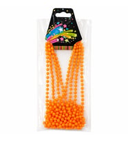 Neon Tcu Boncuk Kolye 80 cm – Retro 80’ler 90’lar Parti Aksesuarı