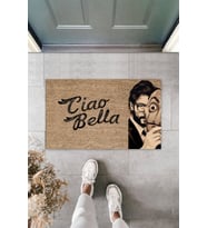 Dormot Modern Dijital Baskı - La Casa De Papel - Kapı Önü Paspası 70x45cm (Bej)
