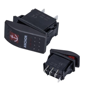 Ayt Çapa Irgatı Sembollu Işıksız Araç On Off Aç Kapa Yaylı Anahtar Düğme Oto İçin 12-24 Volt Switch 3 Pinli