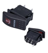 Ayt Çapa Irgatı Sembollu Işıksız Araç On Off Aç Kapa Yaylı Anahtar Düğme Oto İçin 12-24 Volt Switch 3 Pinli