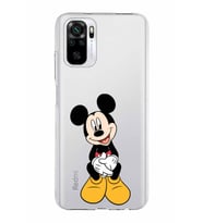 Xiaomi Redmi Note 10s Uyumlu Kapak Mickey Mouse Tasarımlı Şeffaf Silikon Kılıf