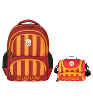 Galatasaray Erkek Çocuk Nakışlı Sırt Çantası ve Beslenme Çantası Seti - 25539