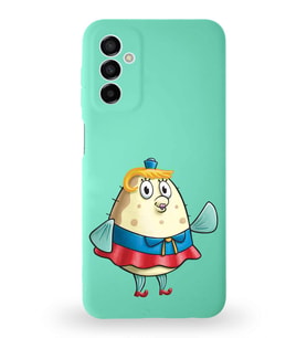 Samsung Galaxy M13 Uyumlu Lansman Kılıf Altı Kapalı İçi Kadife  Bayan Puff Tasarımlı  Kapak (Şeffaf)