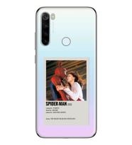 Redmi Note 8 Uyumlu Spider Man Minimalist Poster Desenli Şeffaf Telefon Kılıfı