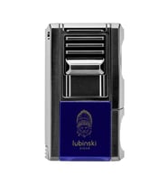 Lubinski Yeni Seri Dahili V-Cutter Delicili ve İğneli Puro Çakmağı Mavi LB-137