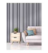 Dreamwall 3D Arkaplan Desen Silinebilir Sağlıklı Tekstil Duvar Kağıdı (Siyah-Gri)