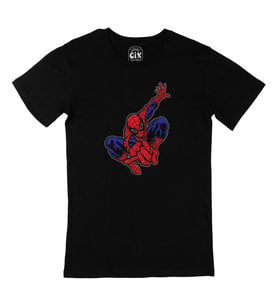 Spiderman Siyah Tişört