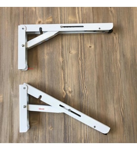 Mandallı Dereceli Katlanabilir Harita Masası Ayağı 1 Çift Beyaz 40cm