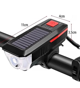 Su Geçirmez Güneş Enerjili Led Işıklı Bisiklet Farı