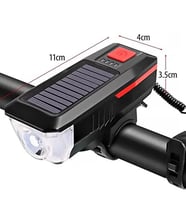 Su Geçirmez Güneş Enerjili Led Işıklı Bisiklet Farı