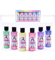 Monalisa Akrilik Boya 6 Renk x 70 ml İnci Sedef Renkler 1 Paket Multi Acrylic