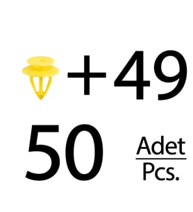 Volkswagen, Seat, Audi için Döşeme Klips- 50'li