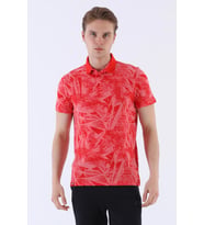 Maraton Regular Erkek Polo Yaka Kırmızı T-shirt