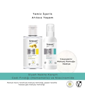Sirenol Natural Siyah Nokta Ve Sivilce Karşıtı Niacinamide Cilt Bakım Seti  60 mL / 300 mL