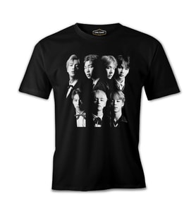 BTS - Group Siyah Erkek Tshirt