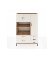 Kronos Dolap 7 Raflı 5 Çekmeceli 3 Kapaklı 132x59x195 Çam-Aytaşı/Aytaşı