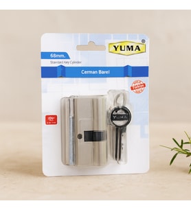 68 mm Silindir Barel (Nikel Saten) - 3 Anahtarlı