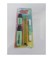 Stabilo Fosforlu Kalem Tek Renk Pastel Set 6 Lı Yeşil
